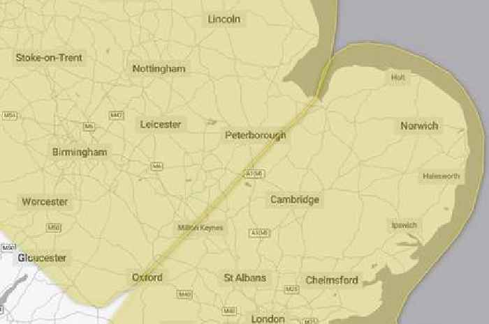 Parts of Cambs could face 18 hours of rain and thunder as weather warning extended
