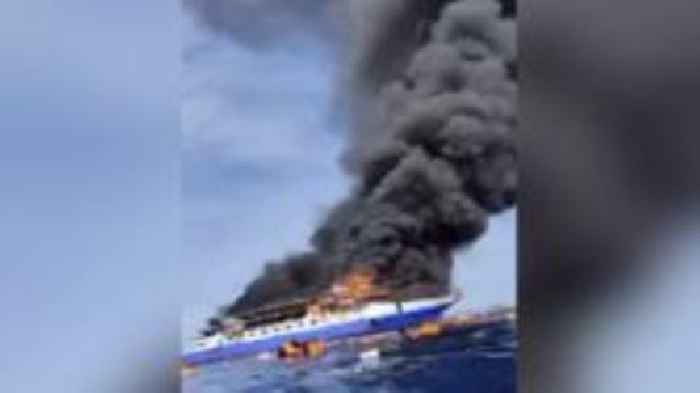 Watch: Passengers rescued from Indonesia ferry fire