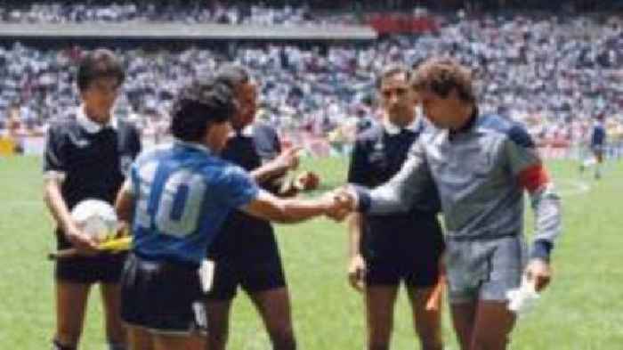 Shilton shirt from 'Hand of God' clash to be sold