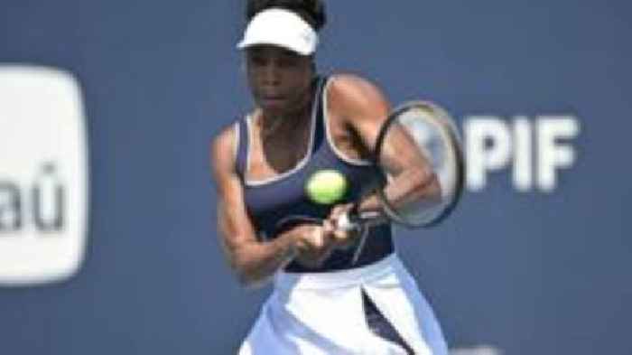 Venus Williams makes winning doubles return aged 45