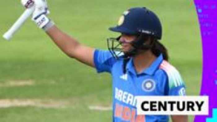 'Fantastic' Kaur hits century as India set England huge total to win third ODI