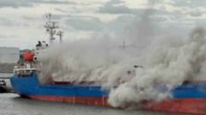 Firefighting at sea is 'like crawling into an oven'