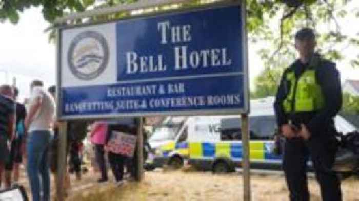 Man in court accused of violence at asylum hotel
