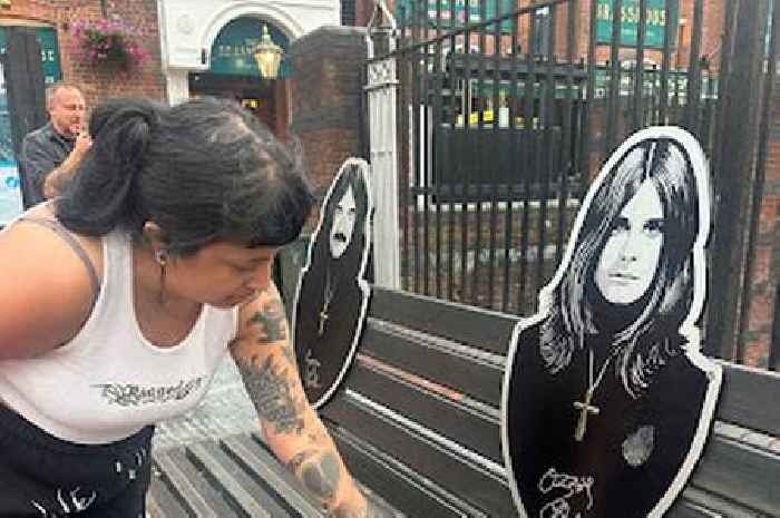 Ozzy Osbourne fans flock to Black Sabbath bench as one says icon 'held on for Villa Park gig'
