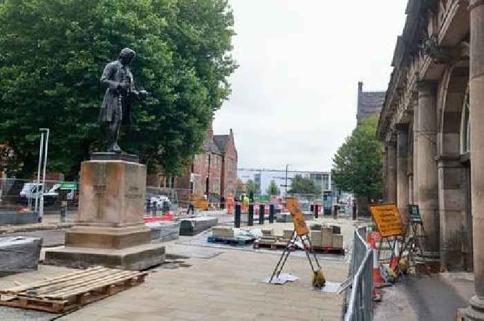 Josiah Wedgwood statue back outside Stoke Station after controversial move