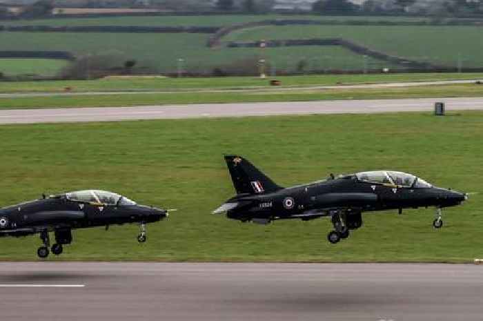 Two RAF Hawk jets in collision alert with unidentified aircraft over Wales