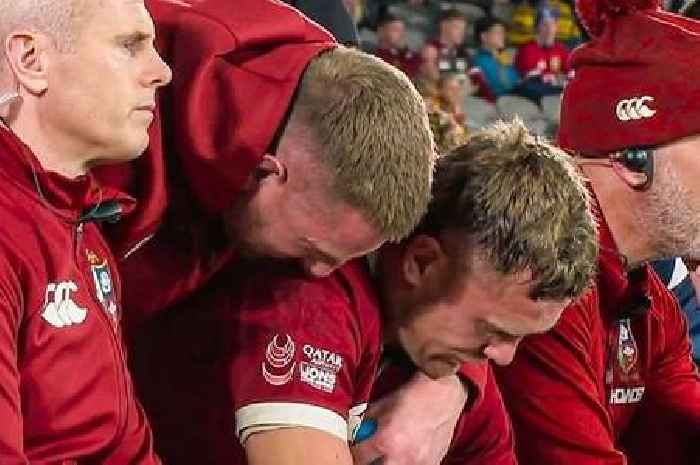 Lions star in tears and consoled by team-mates as tour lasts just 15 minutes