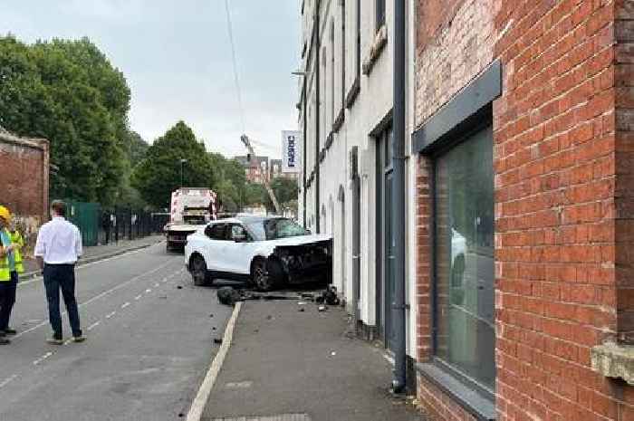 Car crash causes 'significant damage' to St Ann's building as driver rushed to hospital - live updates