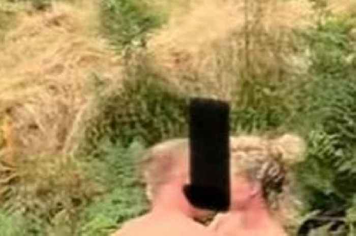 Cornwall couple caught in the buff in 'more than a kiss-cam moment'