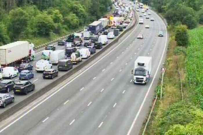 Surrey M25 live updates with miles of traffic after crash near Godstone