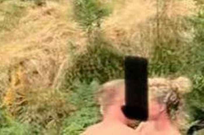 Brazen couple caught canoodling in 'more than a kiss-cam moment'