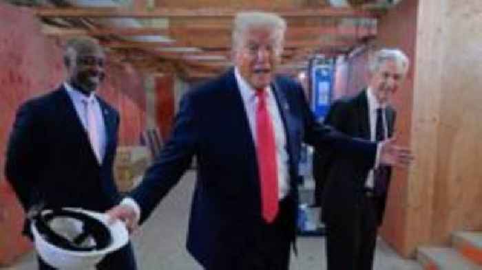 Watch: Trump jokes he wants Powell to lower interest rates in awkward exchange