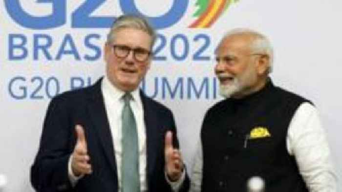 India PM Modi in UK to sign 'landmark' trade deal with Starmer