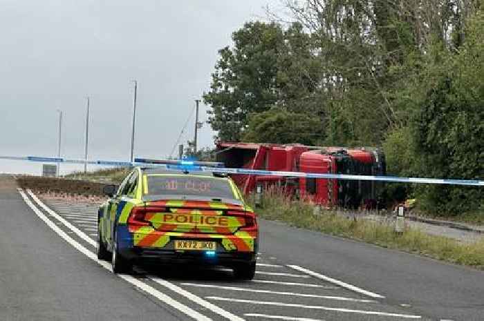 Live: HGV overturns in crash between Bristol and Bath