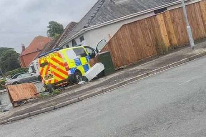 Police car involved in two-vehicle crash along Cambridgeshire road