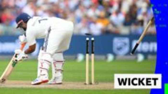'Off stump out of the ground' - Archer ends Pant innings