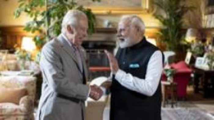 King meets Modi after India-UK trade deal signed