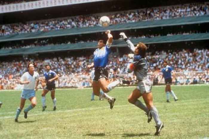 Diego Maradona's 'Hand of God' tops poll as most notorious football moment, fans say