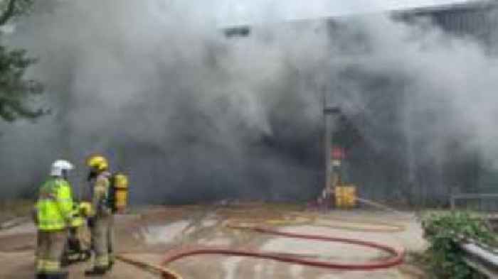 Crews spend third day at recycling centre fire