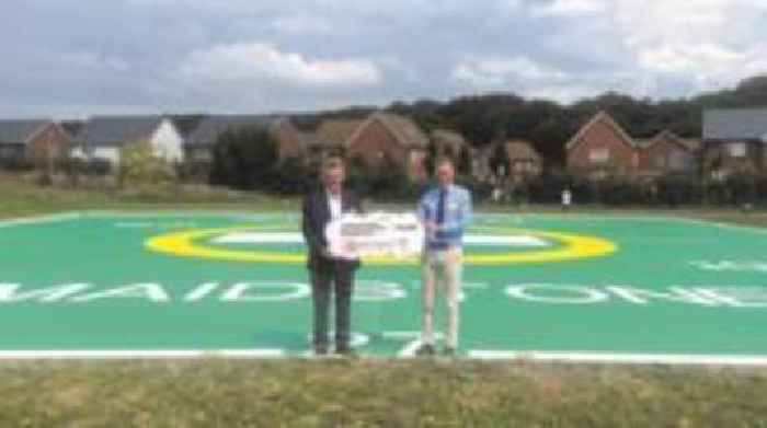 Hospital helipad reopens after £170k donation