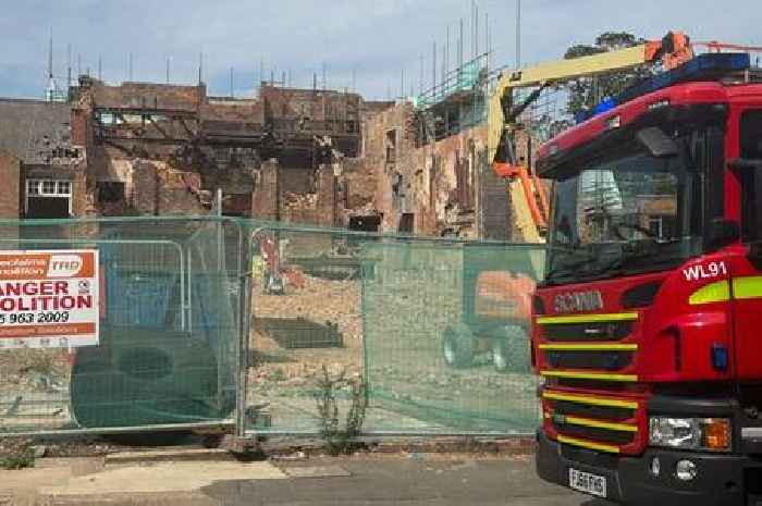 Fire breaks out at demolition site of former Long Eaton cinema