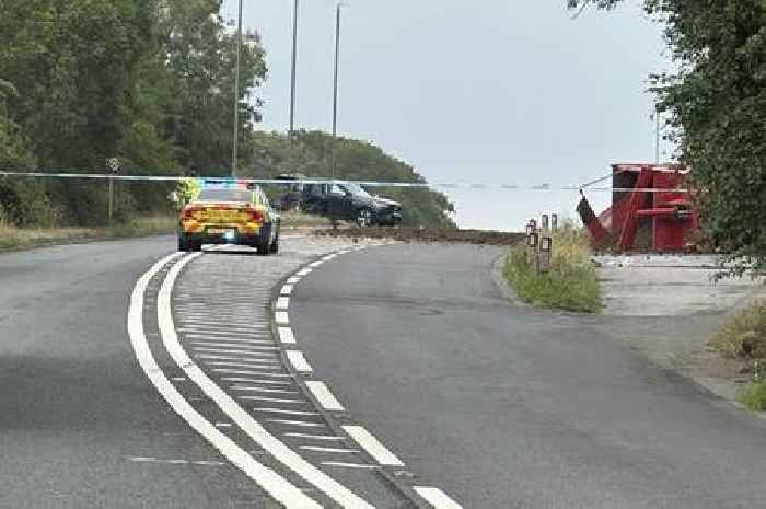 Driver arrested after tipper truck crash leaves passenger fighting for life