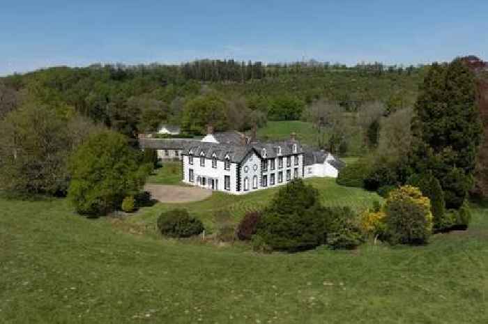Country hamlet of homes includes massive mansion and 25 acres of 'serenity of silence'