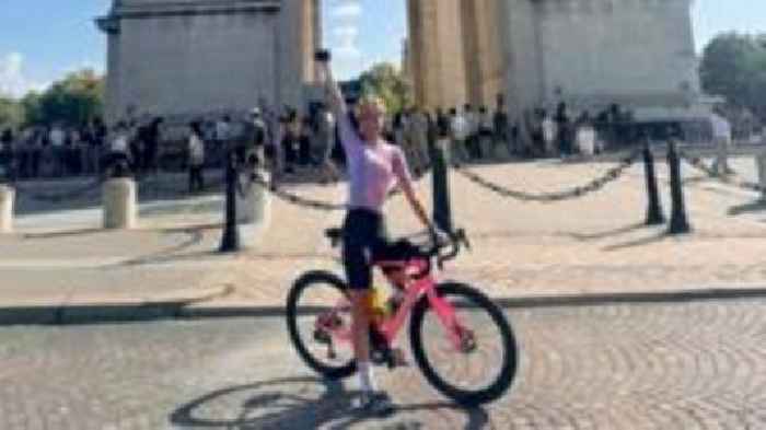 Woman finishes 4,000 mile Tour de France charity ride