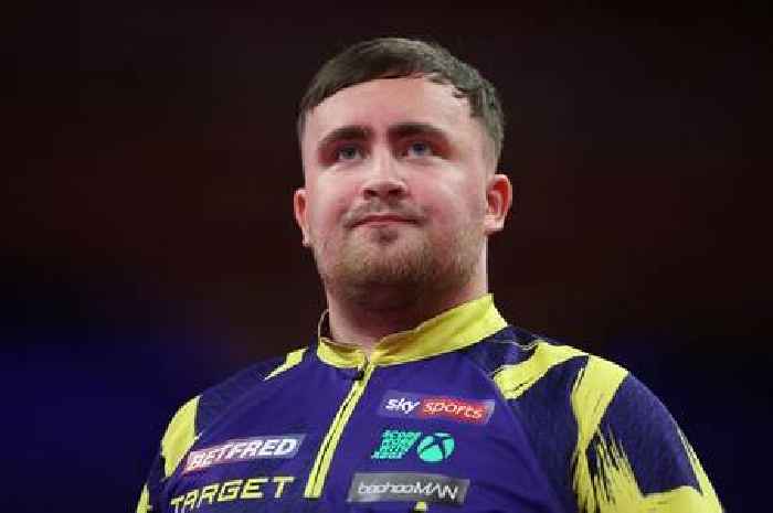 Luke Littler shares kiss with girlfriend Faith Millar before World Matchplay Darts win