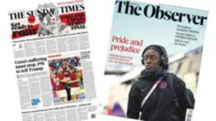 The Papers: 'Gaza suffering must stop', PM to tell Trump, and Euros 'Pride and Prejudice'