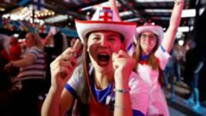 Frowns turn to cheers: How England fans reacted to the Euro 2025 win