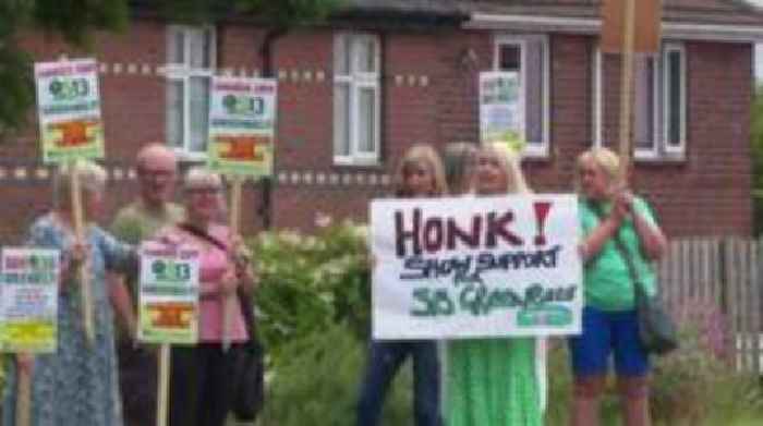 Campaigners protest over green belt homes plan