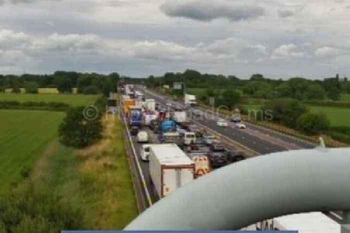 Live M6 updates as smash brings motorway to a halt as traffic 'held'