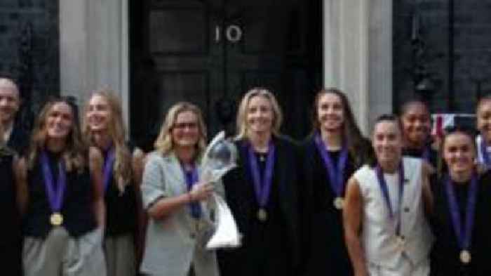 Watch: The day the Lionesses brought it home and visited No 10
