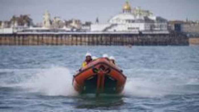 Pier jump warning after spinal injury