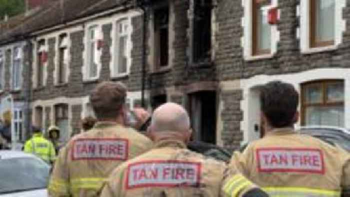 Four arrested after early morning house fire