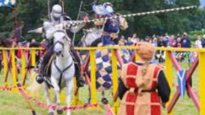 Jousting takes centre stage at Caerlaverock Castle