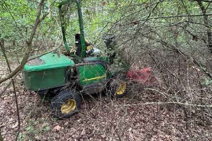 Ride on mower stolen from Lincolnshire village show by person in balaclava