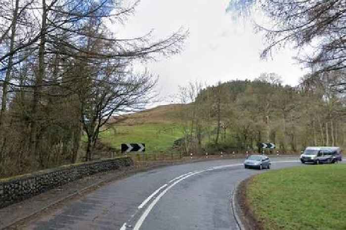 Air ambulance at scene of serious crash