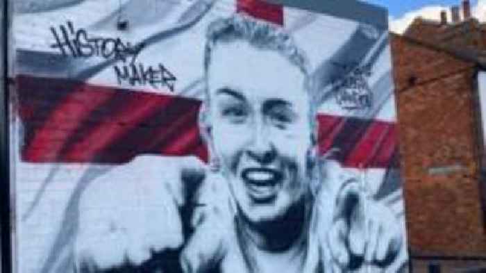 Leah Williamson mural updated after Euros win