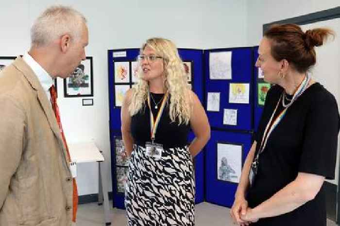 Art and poetry shine as Sky Academy students amaze Taunton MP with talent