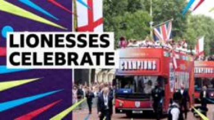 England celebrate Euro 2025 triumph on open-top bus