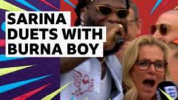 'No way!' - Wiegman surprised by Burna Boy at Euro 2025 ceremony