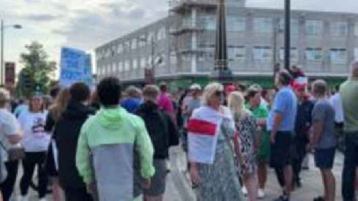 Protest held against plans to house asylum seekers