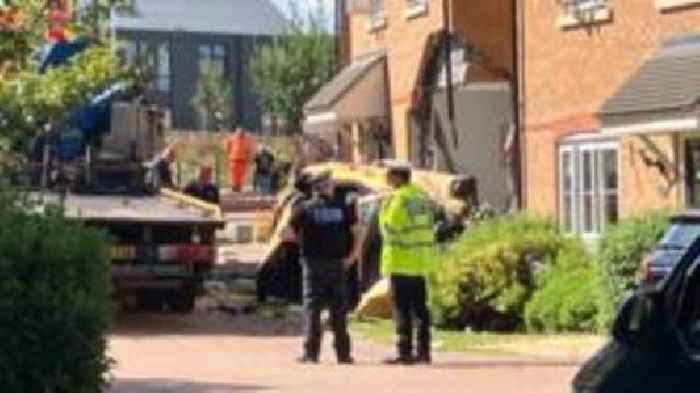 Teen who crashed gold BMW into house is named