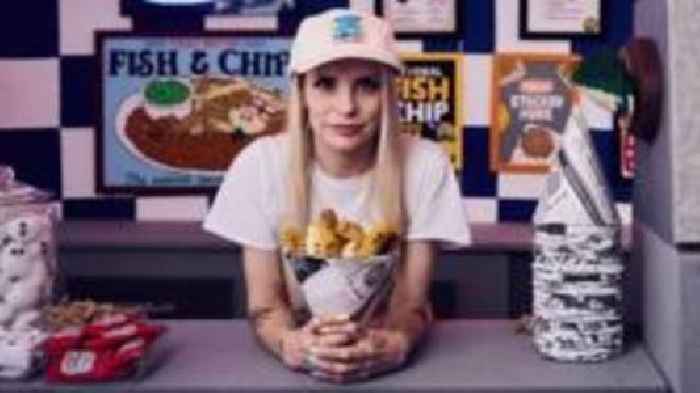 The chippy where the food is made from felt