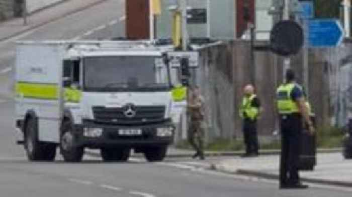 Unexploded devices found in town centre as road shut