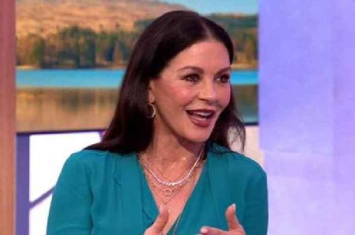 Catherine Zeta Jones tells BBC The One Show host 'maybe I shouldn't' as she talks about actress
