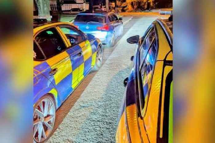 Woman, 43, arrested as police stop BMW on leafy North Staffordshire street