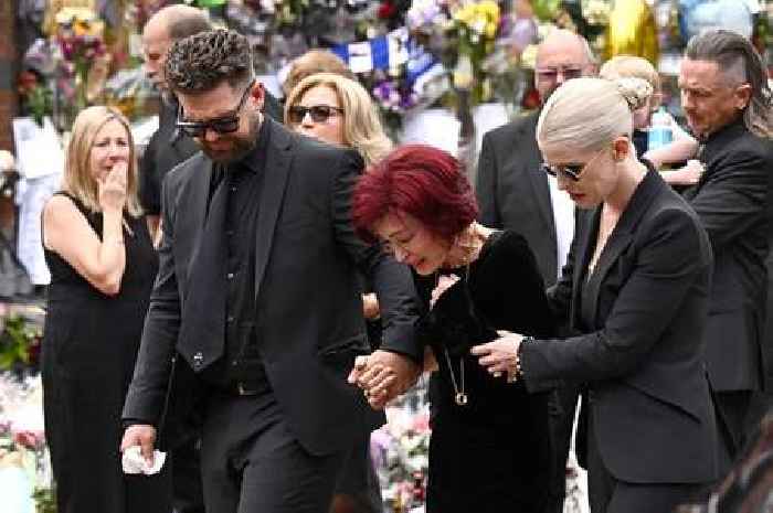 13 emotional pictures from Ozzy Osbourne's funeral as thousands pay respects